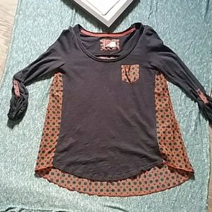 Paper Locket Anthropologie Accordion Top XS